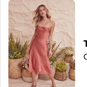 TRINITY CHEVRON MIDI DRESS